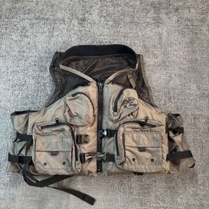 Bass Pro Shops Tactical Fishing Vest Mens OSFM Olive Utility Gorpcore Cargo
